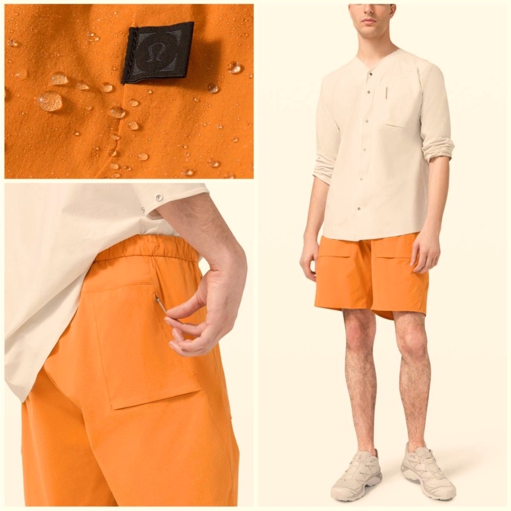Lululemon Lab VIHA Shorts, Orange NWT Size Small